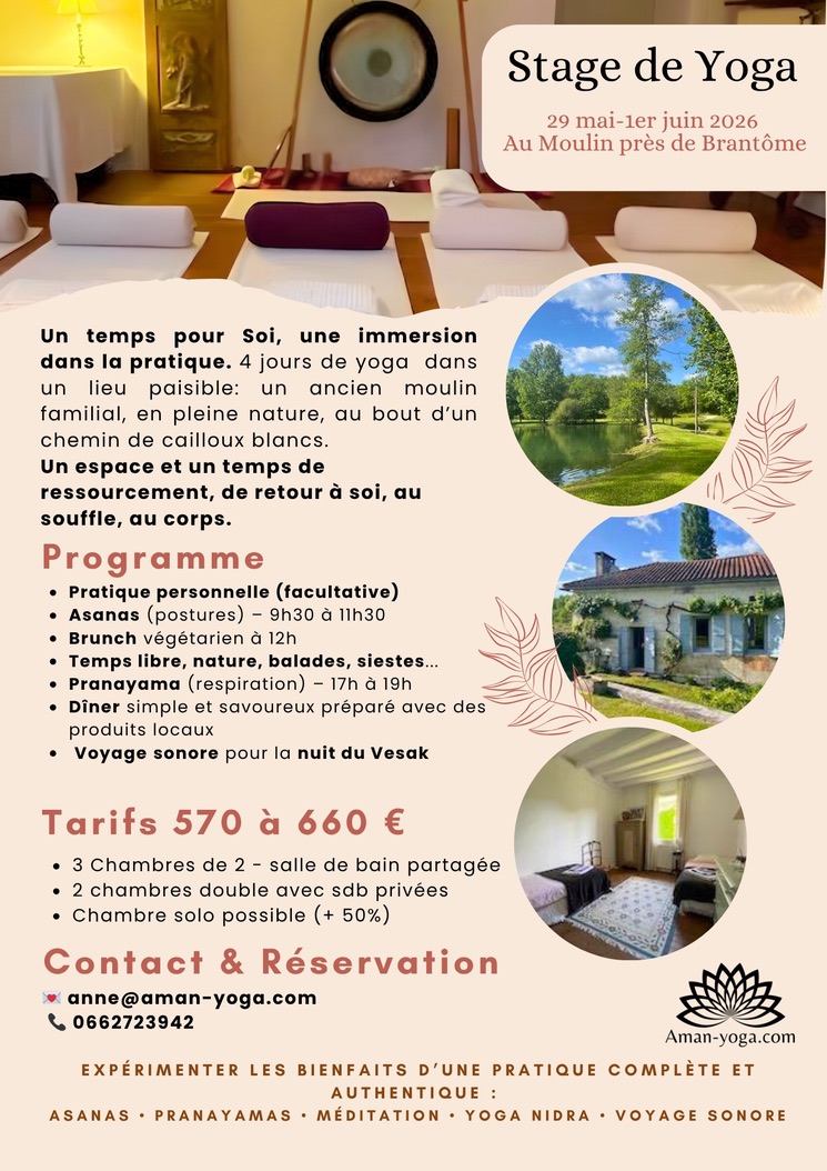 flyer stage yoga mai 2026